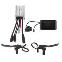 36V 48V 250W 15A Motor Controller LCD8H Panel Thumb Throttle Kit for Road Bikes Mountain Bikes black