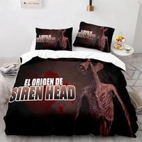 Siren Head Patalynės Komplektas Antklodės Užvalkalas Pagalvės Užvalkalas Viengulis Karališko Dydžio Vaikams Suaugusiems Berniukams Mergaitėms Namų Tekstilė 175X220cm-3pcs
