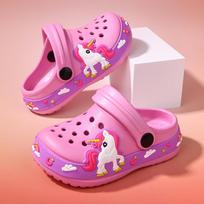 Vaikiški batai, berniukams ir mergaitėms, vasarinės madingos paplūdimio šlepetės, minkšti padai, kvėpuojantys, vidutinio amžiaus ir vyresnių vaikų dinosa 27 rožinė