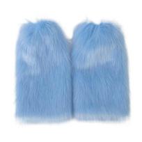 Vintažiniai Y2K Žieminiai kojų šildytuvai Harajuku Kawaii Plaukuoti kojų šildytuvai Pėdos apdangalas Lolita JK Pliušiniai kojų apdangalai JK Aksesuarai One Size gray