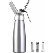Aluminum Cream Gun Foam Dispenser 500ML Stainless Steel Siphon Vase Mounting Soda Gun for Home Bakery Coffee Shop sidabras