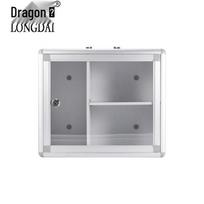 Aluminum Alloy Wall-Mounted First Aid and Medicine Storage Box white