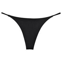 Moteriškos stringai bikini kelnaitės žemas juosmuo drąsūs braziliski maudymosi kostiumo dugnas S white
