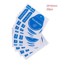 - 20Pcs Wet Dry Wipes Cleaning Cloth For Tempered Glass Screen Protector For Watch Camera Lens LCD Screens Dust Removal Papers - white
