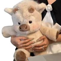 Bėgančios Škotijos karvės pliušinis žaislas 45cm Mielas minkštas žaislas Panda apkabinama pagalvė Gimtadienio dovana vaikams suaugusiems Namų biuro dekoras chaki