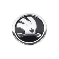 DCLR3 2 vnt. 80mm/90mm 3D automobilio emblema ženkliukas ant variklio dangčio priekio galo bagažinės logotipas Skoda Fabia 1 2 Octavia a7 RS Superb Rapid Yeti Karoq Vision 2pcs 90mm gray