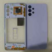 Full housing case for Samsung Galaxy 32 4G 325 middle frame battery back cover rear with camera lens replace violetinė