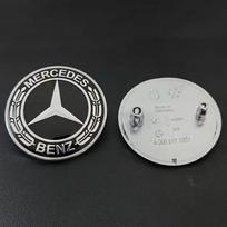 Benz amg 3D Mercedes-Benz Star Hood Emblem 57mm with 2 Pins Front Bonnet Badge for GLA CLA CLS A45 C63 Car Accessory
