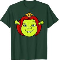 Shrek Fiona Big Face T-Shirt S yellow
