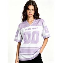 Individualus Amerikietiško Futbolo Džersis Juodas V formos iškirpte - Personalizuotas Vardas Numeris, Laisvalaikio Mada 7XL white
