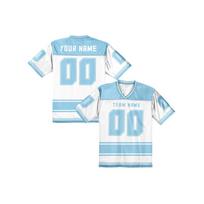 Individualus Amerikietiško Futbolo Džersis Juodas V formos iškirpte - Personalizuotas Vardas Numeris, Laisvalaikio Mada XL white