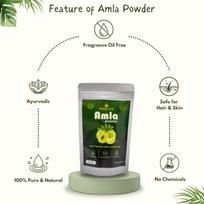 Pure Amla Powder for Hair Growth & Grey Hair | 100% Natural Indian Gooseberry (Amlaki) Powder | Herbal Hair Mask, Hair Pack & Face Pack | Ayurved gray