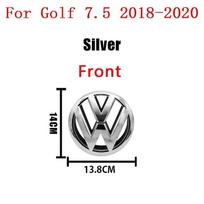 Volkswagen Golf 7 MK7 Golf 7.5 MK7.5 140mm 135mm 113mm VW logotipui ABS emblema Automobilio variklio dangtis Priekinės grotelės Galinės bagažinės ženklelis VW priedas 1Pcs Rear gray