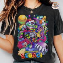 Personalized The Amazing Digital Circus Shirt, Pomni Jax Ragatha Gangle Kinger Zooble Shirt, TADC Characters Shirt, Circus Birthday Tee Gift 3XL blue