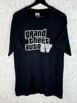 Vintažiniai Grand Theft Auto 4 2008 žaidimo reklaminiai marškinėliai Rockstar Games Juodi Dydis L Unisex Marškinėliai XXXL black