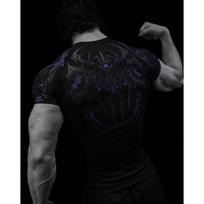 Breathedivinity Nuodų Magijos Kristalas Unisex Greitai Džiūstanti Kompresinė Sportinė Marškinėlė Large black