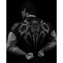 Breathedivinity Nuodų Magijos Kristalas Unisex Greitai Džiūstanti Kompresinė Sportinė Marškinėlė Medium juoda/balta