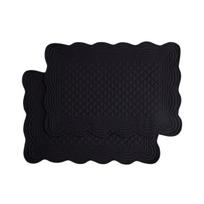 Stalo padėkliukas Homla Vela 244112, 45 cm x 30 cm, 2 vnt., Juoda sp.