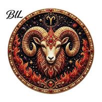 Zero Foundation Kūrybos Zodiako Ženklų Dirbtinių Perlų Rinkinys, 12 Ženklų PASIDARYK pats Dažymo Rinkiniai, Apvalus 3D Žvaigždynų Sienos Rinkinys Suaugusiems, Rankų Darbo L