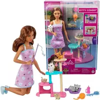 Lėlė Barbie su kačiukų nameliu Kitty Condo HHB70