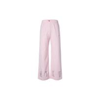 Nike Therma-Fit High-Waisted Fleece Casual Wide-Leg Knitted Sports Pants Women bottoms Light-Raspberry FV4016-632 S white