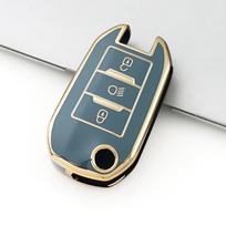 TPU Shell Car Accessories For Peugeot 208 3008 308 508 408 2008 307 4008 For Citroen C4 C3 C6 CACTUS C8 Car Flip Key Case Cover B style key cover pilka