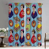 F-kahlo Tamsinančios užuolaidos svetainės langui Užuolaida namų interjerui 2 vnt. Tifto užuolaidos miegamojo pertvarai Žaliuzės W50xH70cmx2pcs-CL gray
