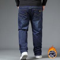 Vyriški kelnės Oversize Džinsai Baggy Drabužiai Didelio dydžio Džinsiniai kelnės Drabužiai Kargo Vyriški 42 tamsiai mėlyna spalva