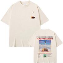 Rapper Kanye West Late My Beautiful Dark Twisted Fantasy Graphic Tshirts Unisex Hip Hop Vintage Tshirt Fashion Oversized T Shirts 4XL white