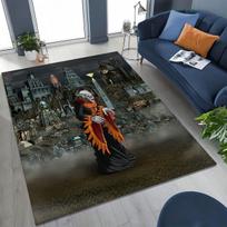 Retro Heroes of Might and Magic Map Games Art Rug for Bedroom Living Room Sofa Home Doormat Decor ,Large Kids Non-slip Floor Mat 40x60cm( 15x23in ) gray