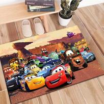 Cars Lightning McQueen Rug Carpet for Home Living Room Bedroom Children Play Mat Sofa Doormat Decor,Kids Rug Anti Slip Floor Mat 40x60cm (16x24in) black