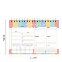 Weekly Plan 2026 Planner Notebook Daily Planner Reminder Time Organizer A5 Planner Notepad Efficiency Schedule Journal white