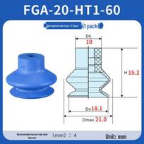 Premium FGA Seamless Double-Layer Industrial Vacuum Suction Cups white