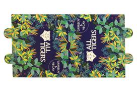 All Tigers, Rinkinys, Nagų lako plastikinis stovas, 6 vnt.