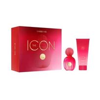 Rinkinys Antonio Banderas: The Icon, Eau De Parfum, moterims, 100 ml + The Icon, drėkinamasis, kasdienis, kūno losjonas, 75 ml
