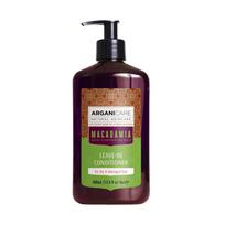 Arganicare, makadamijos riešutų, nenuplaunamas plaukų kondicionierius, maitinantis ir atkuriantis, 400 ml
