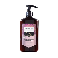 Arganicare, šilko baltymų, drėkinamasis ir maitinamasis plaukų šampūnas, 400 ml