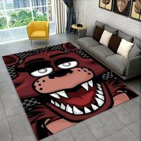 Klasikinis F-FNAF Siaubo Žaidimas Freddy Kilimas Kilimėlis Žaidimų Kambariui Miegamajam Svetainei Sofai Namų Dekoras, Vaikų Zonos Kilimėlis Neslystantis Grindų Kilimėlis 40x60cm gray