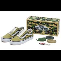 Old Skool Bape x Old Skool Vans 36 Dx 'Green Camo' VN0A54F37BE 37 beige
