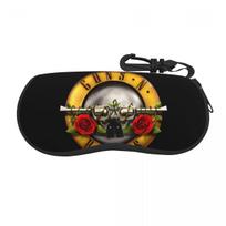Custom Guns N Rose Logo Heavy Metal Glasses Case Cool Shell Eyeglasses Case Sunglasses Box One Size brown