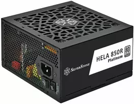 SilverStone HELA 850R 80 PLUS Platinum maitinimo šaltinis, ATX 3.1, PCIe 5.1 – 850 vatų, juodas