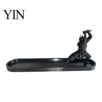 Samurai Armor Incense Holder Swords Burner Ornament with Ash Tray, Zen Style Creative Stick Stand for Home Office Decor, Meditation Gifts Men And Tea juoda
