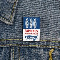 Kawaii Sardine Can Enamel Pin Creative Cartoon Fish Brooch Fashion Lapel Badge for Backpack Jacket Hat Birthday Gift P