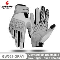 LYSCHY Motorcycle Gloves Men Women Summer Breathable Motocross Riding Gloves Anti-fall Wear-resistant Luvas Touch Screen Guantes M