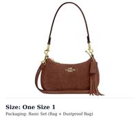 COACH Teri Cow Leather Shoulder Bag Small Women's Vintage Brown CCE42-IME0S One Size 1 brown