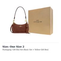 COACH Teri Cow Leather Shoulder Bag Small Women's Vintage Brown CCE42-IME0S One Size 2 beige