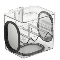 Acrylic Fish Breeder Box Hanging Divider for Fry Care, View-Through Body, Water Vents, Temporary Separation Use for Breeding mėlyna