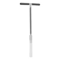 Stainless Steel Soil Probe T Handle Soil Sampler Probe Rod for Plant Care Garden Lawn Farm gray