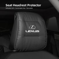 Odinė automobilio pagalvės užvalkalas Automobilio reikmenys Galvos atramos užvalkalas Lexus RX330 IS250 Ct200h ES300h RX350 Anti-fouling decoration pagalvės užvalkalas gray