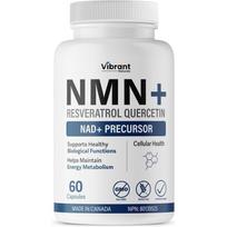 High Purity NMN Resveratrol Quercetin NAD+ 3-in-1 Cell Health Supplement 60 Capsules 1 pcs